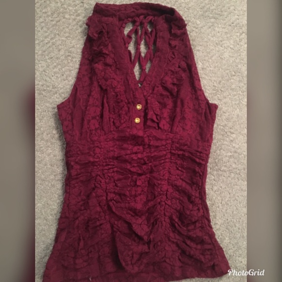 XOXO Tops - Beautiful burgundy top